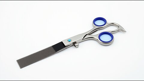 Why do some grooming scissors have fine teeth?