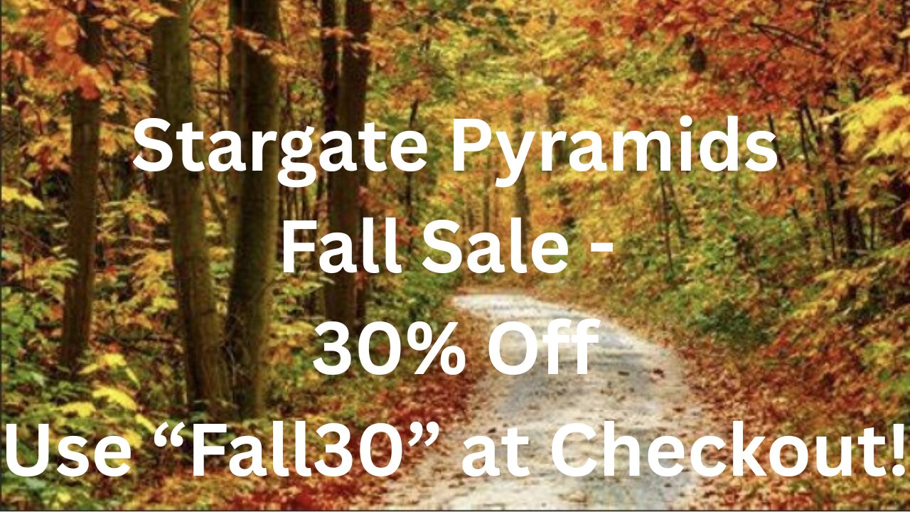Stargate Pyramids Fall Sale - 30% Off!
