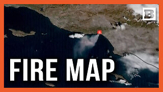 Satellite Map Shows Massive Pacific Palisades Fire from Space