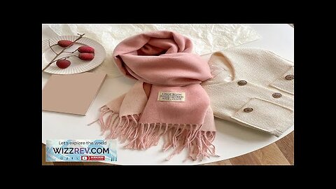 2023 Warm Winter Cashmere Scarf for Women Fashion Korean Style Casual Solid Review