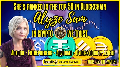 She’s ranked in the top 50 in BlockchainBlockchain, Alyze Sam