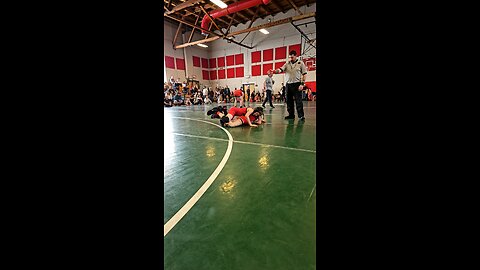 first ever wrestling tournament first match.