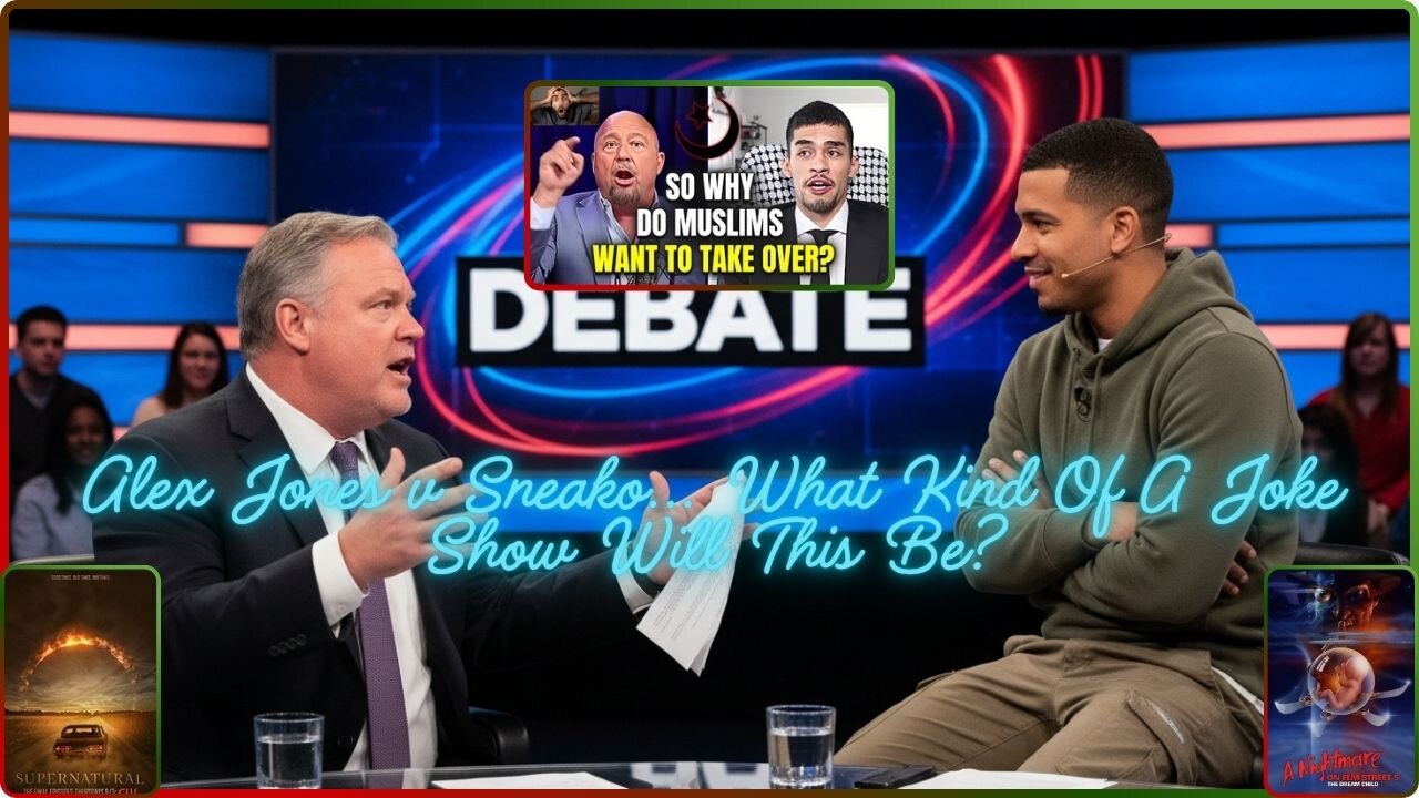 Alex Jones v Sneako. SMH, Hahaha. Lets Check It! Supernatural S3 Ep3 & 4. A Nightmare On Elm St 5. Dr Who S2 Ep6.