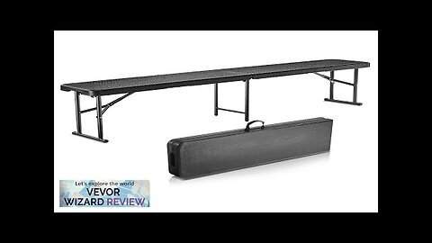 VEVOR 6FT Plastic Folding Bench Portable Outdoor Bench for Picnic Camping Garden Review