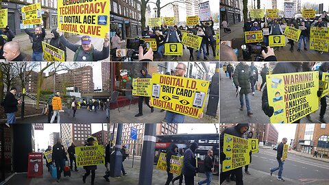 Birmingham 22: NO to DIGITAL ID. Technocracy Digital Age, Digital Slave. 5G is SURVEILLANCE & WEAPON