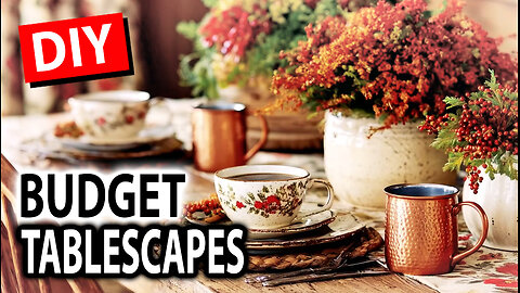 How to Decorate and Set a Thanksgiving Table on a Budget: Easy Low Cost DIY Ideas