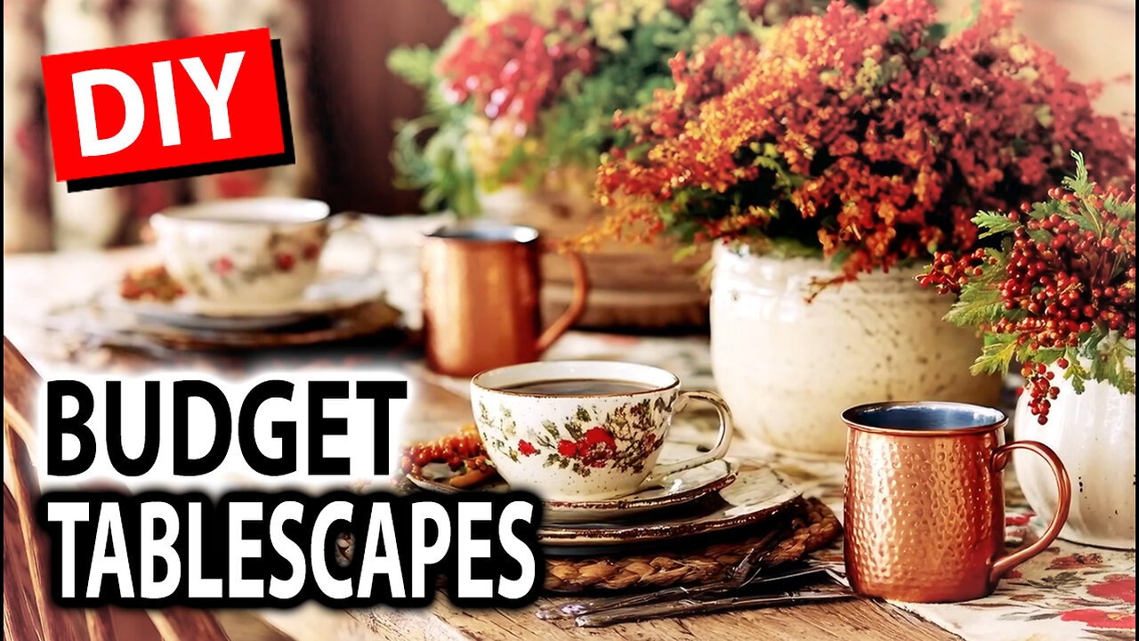 How to Decorate and Set a Thanksgiving Table on a Budget: Easy Low Cost DIY Ideas