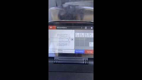 Cutting the emergency key for a Nissan rogue 2015