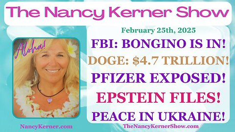 FBI: Bongino is IN! DOGE: 4.7 Trillion! Pfizer Exposed! Epstein Files! Peace in Ukraine!