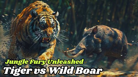 Jungle Frenzy: Epic Tiger vs Wild Boar Showdown! | #animals #facts #viral