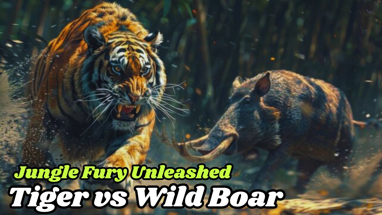 Jungle Frenzy: Epic Tiger vs Wild Boar Showdown! | #animals #facts #viral