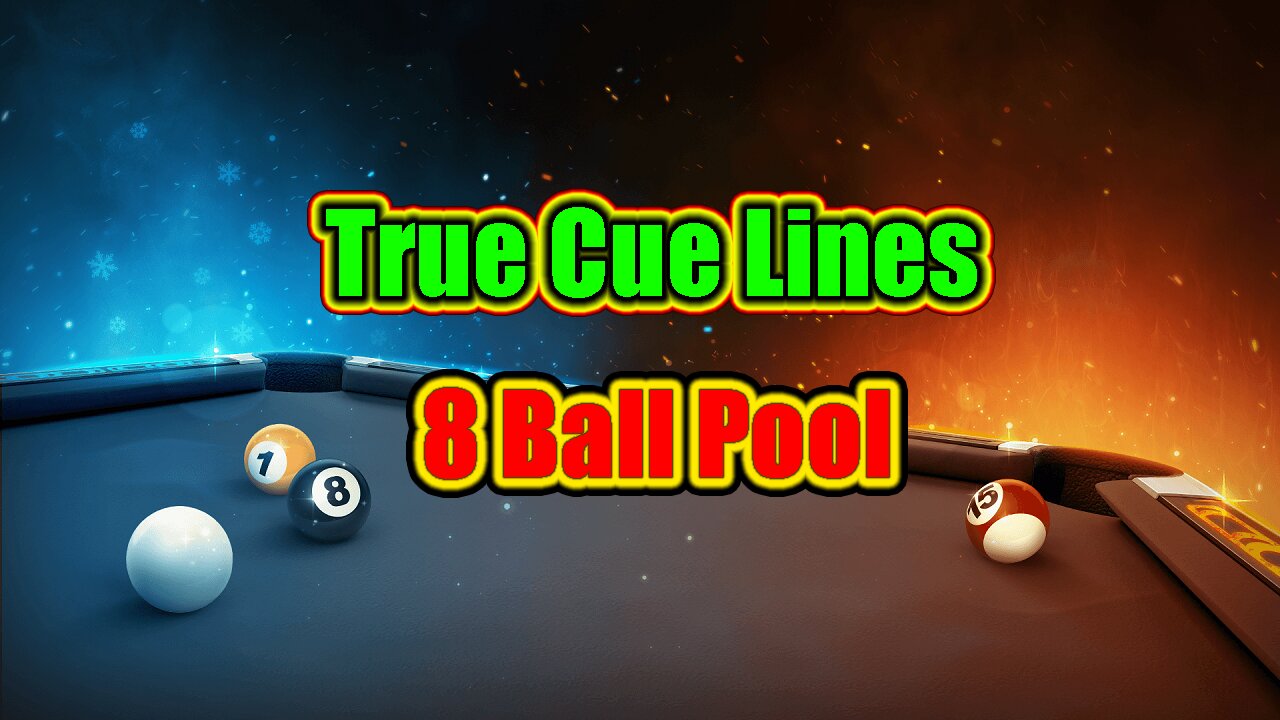 ✨ True Cue Lines | 8 Ball Pool