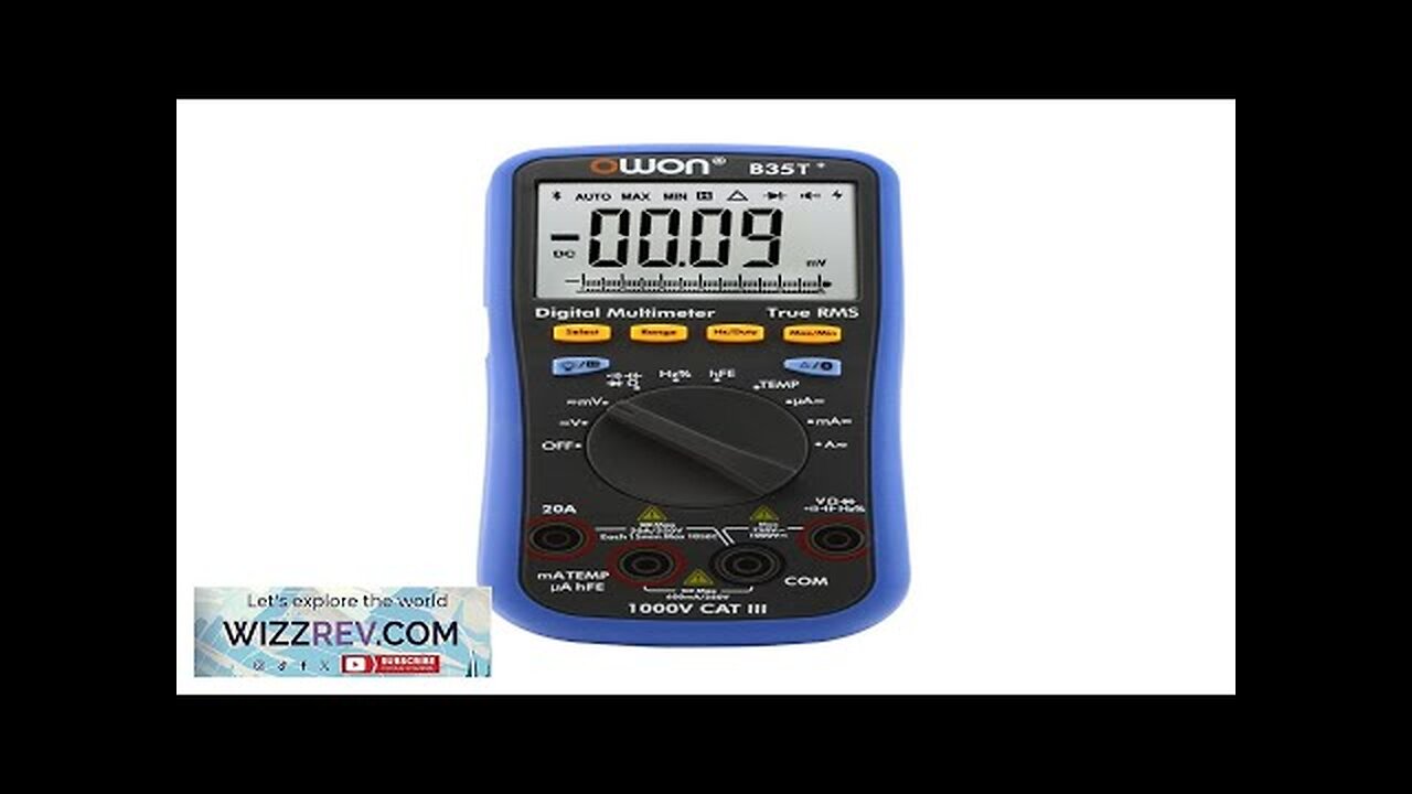 OWON B35T+ True RMS Bluetooth Digital Multimeter Datalogger+Multimeter+Temperature meter 3 Review