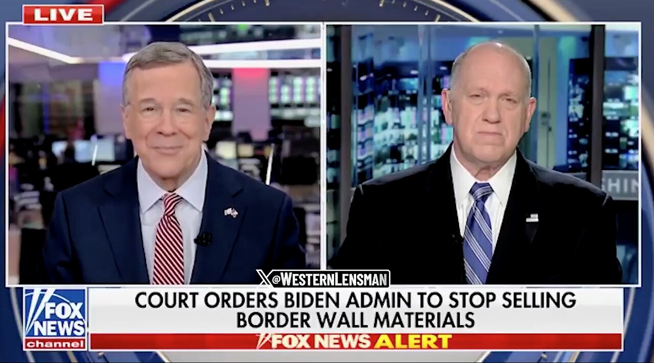 Tom Homan: Trump Aligns Mexico, Canada on Border Security Pre-Inauguration, Courts Stop Sale of Border Wall