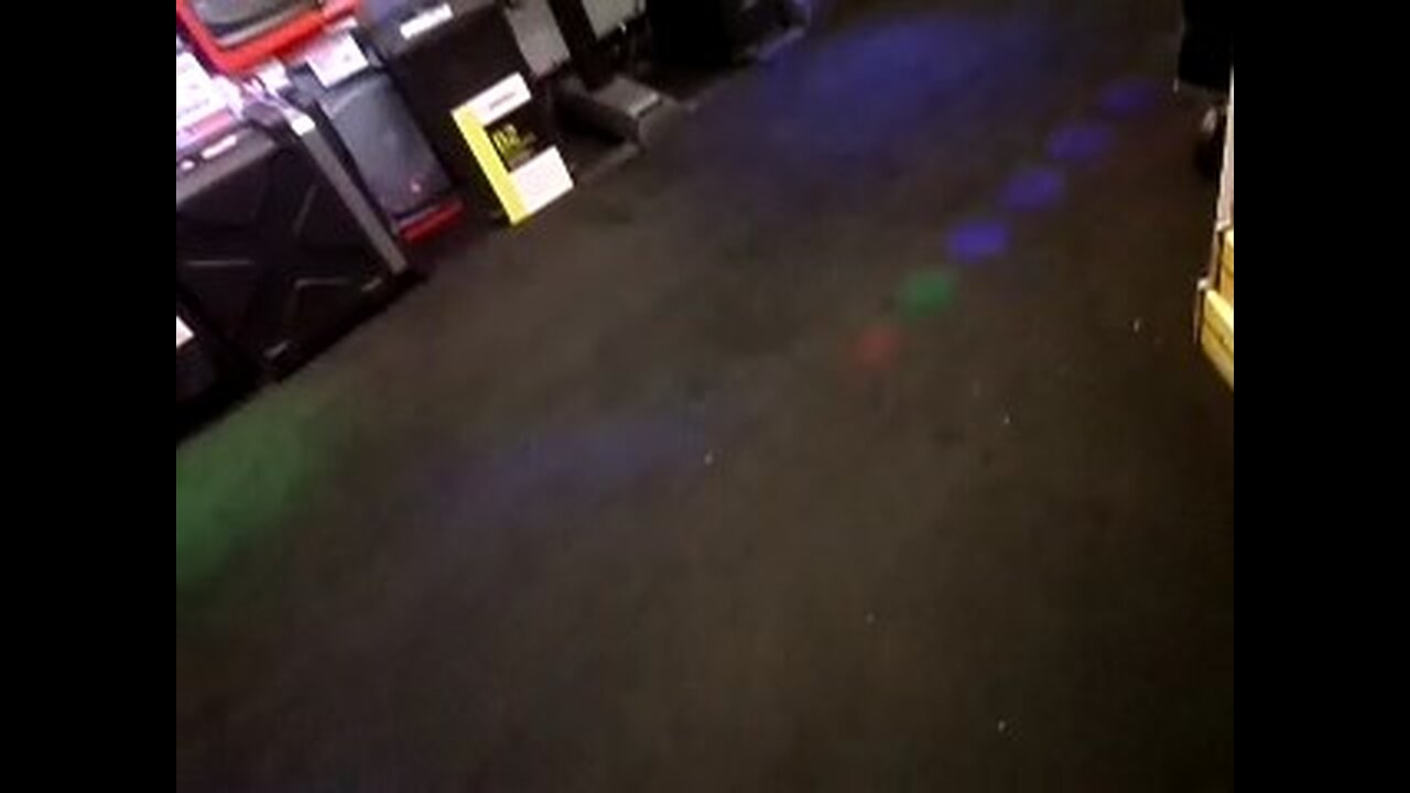 More talking about sound systems, and going into the pretty room with all the lights!!