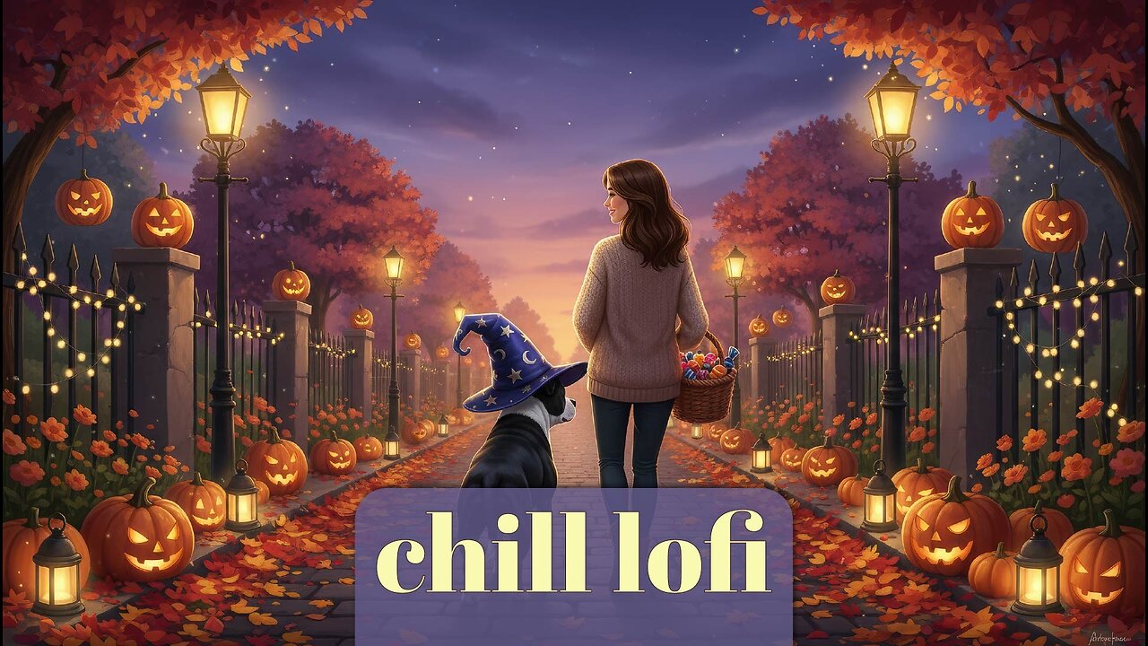 3 hours of chillhop lofi to go trick-or-treating to because... Halloween!