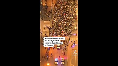 People are protesting the troop deployment in Chicago