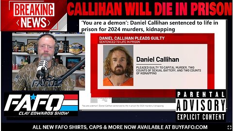 You Are A DEMON: Daniel Callihan Sentenced To Life in Prison For 2024 Murders, Kidnapping & Rape!! 