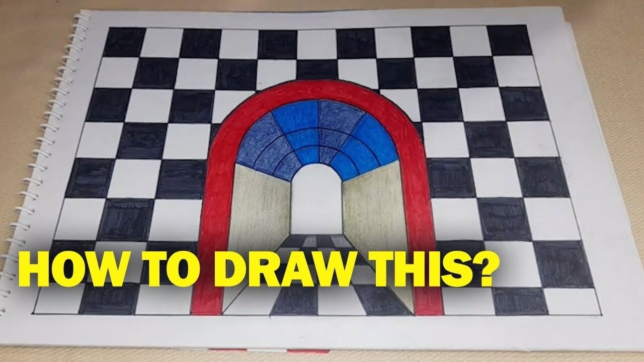 How to Draw Amazing 3D Hallway | ArtisticStrokes