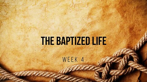 The Baptized Life