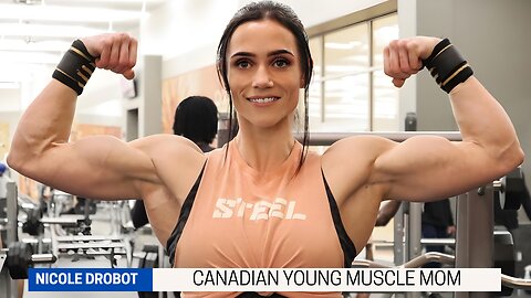 Canadian Young Muscle Mom Nicole Drobot | Skinny to Muscle Transformation