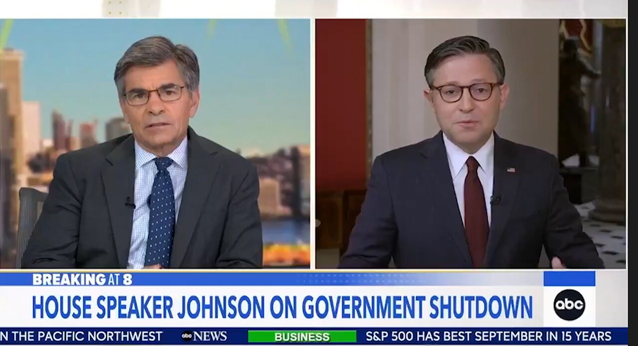 Mike Johnson Has To Explain To ABC That Trump Makes Jokes...