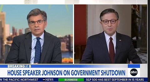 Mike Johnson Has To Explain To ABC That Trump Makes Jokes...