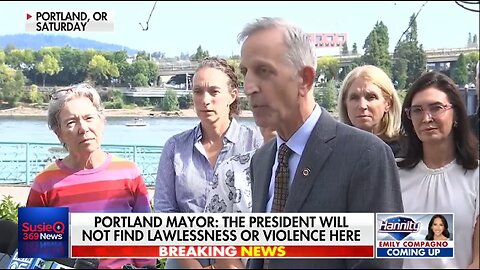 PORTLAND MAYOR SAYS THERE IS NO CRIME IN HIS STATE