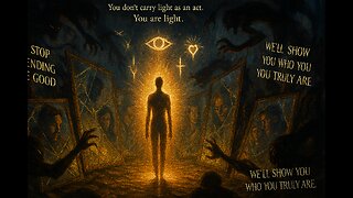 I’ll hold the light so steady that you’ll be forced to see yourself in it.