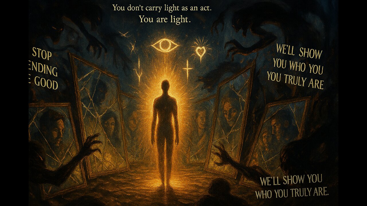 I’ll hold the light so steady that you’ll be forced to see yourself in it.