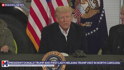 Donald Trump and Melania Trump visit Disaster Areas in North Carolina (Jan 24, 2025) [LIVE]