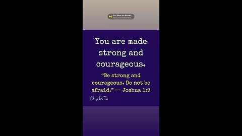 Don’t be afraid