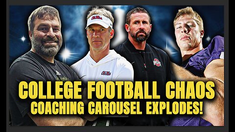 College Football CHAOS: Brian Hartline & Lane Kiffin Shake Up The Carousel (LIVE)