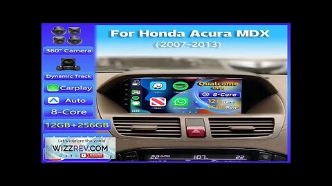 Android 14 Carplay Auto For Honda Acura MDX 2007 2008 2009 2010 Review