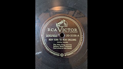 RCA Victor 20-3106A New York To New Orleans