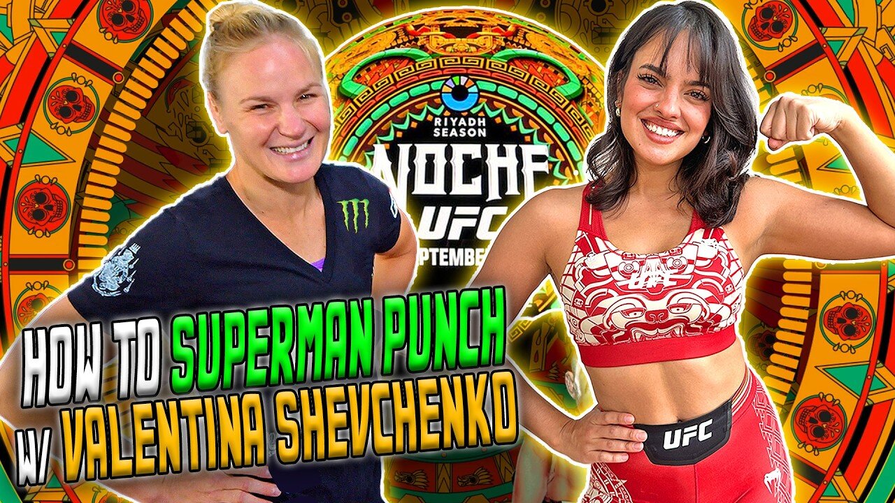 Valentina Shevchenko teaches me the Superman punch | UFC 306