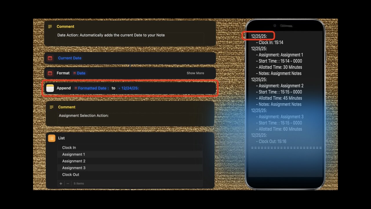 Work Assignment Shortcut