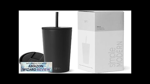 Simple Modern Insulated Tumbler with Lid and Straw Iced Coffee Cup Review