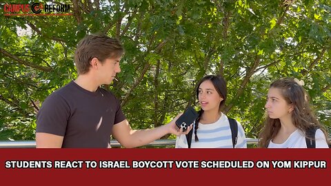 Students react to Israel boycott vote scheduled on Yom Kippur