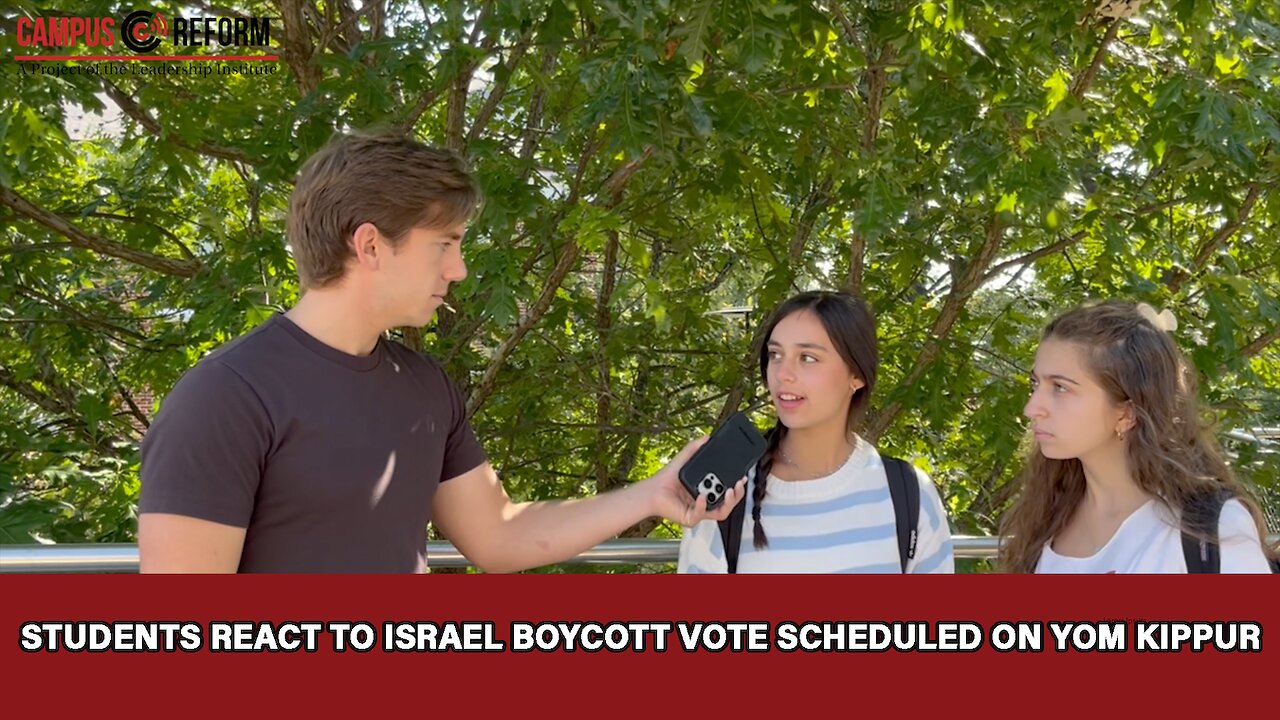 Students react to Israel boycott vote scheduled on Yom Kippur