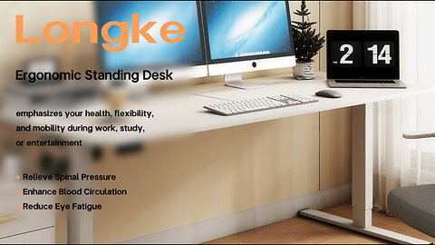 Electric Standing Desk Adjustable Height, Stand up Home Office Desk