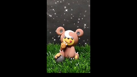 HOW TO SCULPT TEDDIURSA! Pokémon Clay Art Tutorial#polymerclay #DiYCrafts #creatorconter #pokemonart