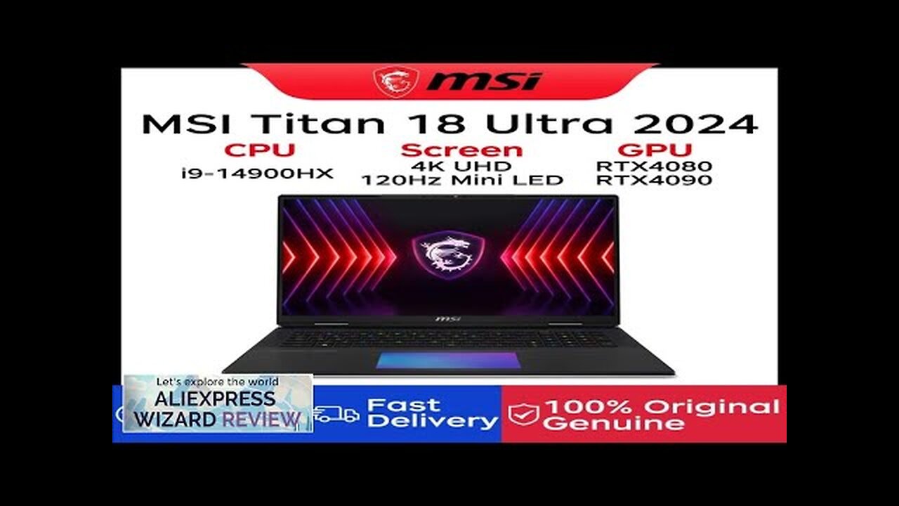 2024 MSI Titan 18 Ultra Gaming Laptop 18 Inch UHD 4K Mini Review