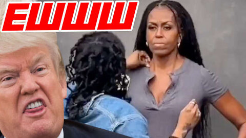 Michele Obama Attack White Beauty Then Does Photo Op looking like a Man