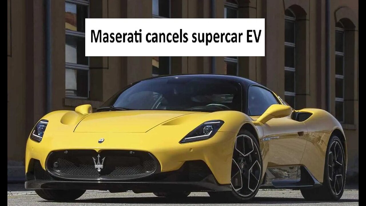 Maserati cancels electric “supercar”