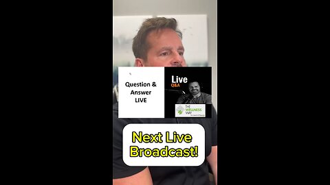 Next Live Boadcast! See you Monday!