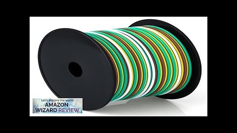 100Foot Bonded 4-Way Trailer RV Camper Towing Boat Wiring Harness Wire Spool Review