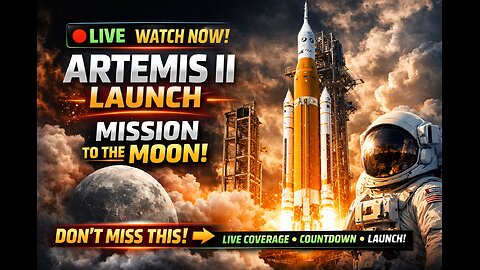🚀 ARTEMIS II LIVE — Historic Moon Mission Launch (Countdown & Liftoff)