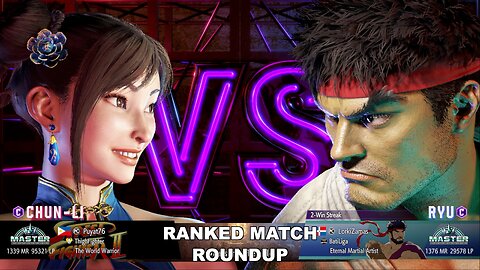 Kuya Kalbo SF6 Ranked Roundup. Chun Li Master Rank [Hori Fight Stick]
