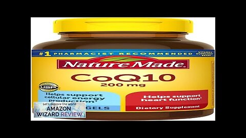 Nature Made CoQ10 200mg Dietary Supplement for Heart Health Support 105 Softgels Review